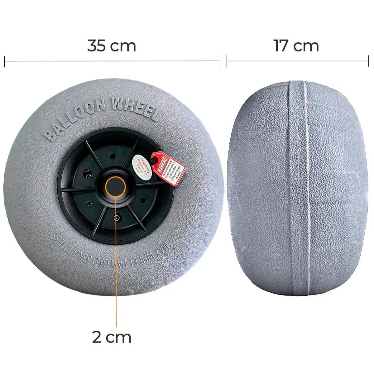 Carro Kayak Universal CKU04 - Ruedas Globo 12"
