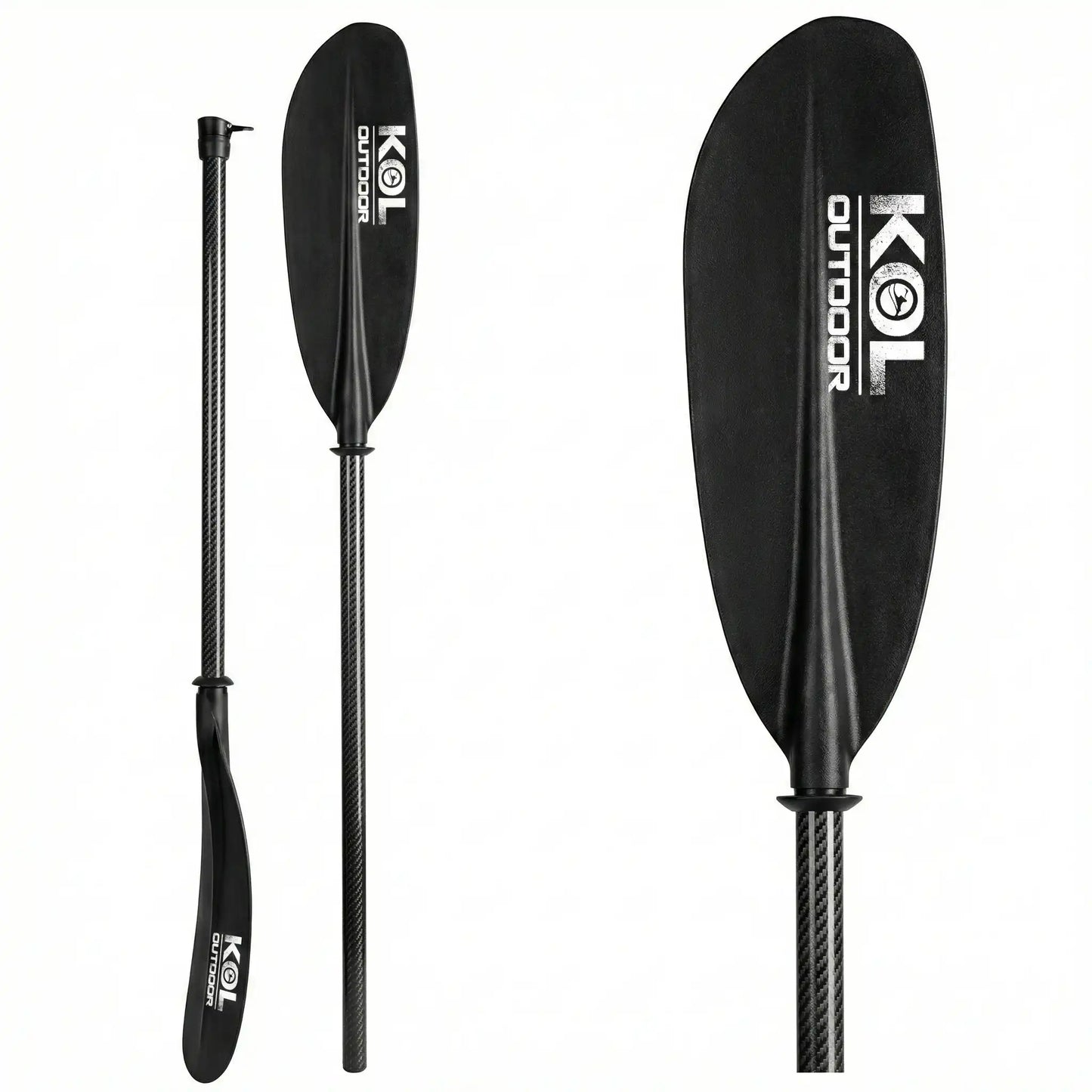 Remo Kayak Fibra de Carbono Kol Outdoor Telescopico 210-220 cm