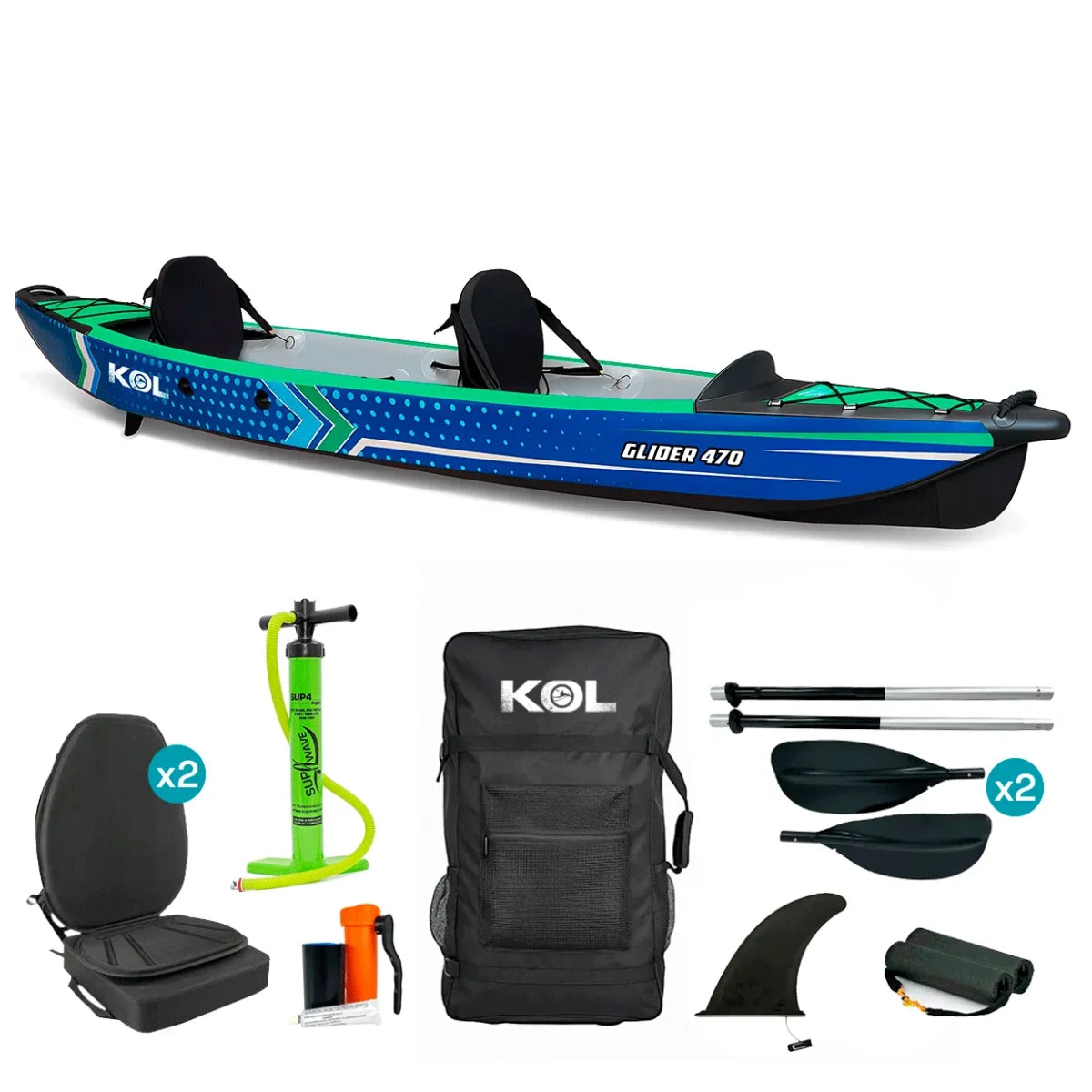 Glider 470 Kayak Doble Drop Stitch