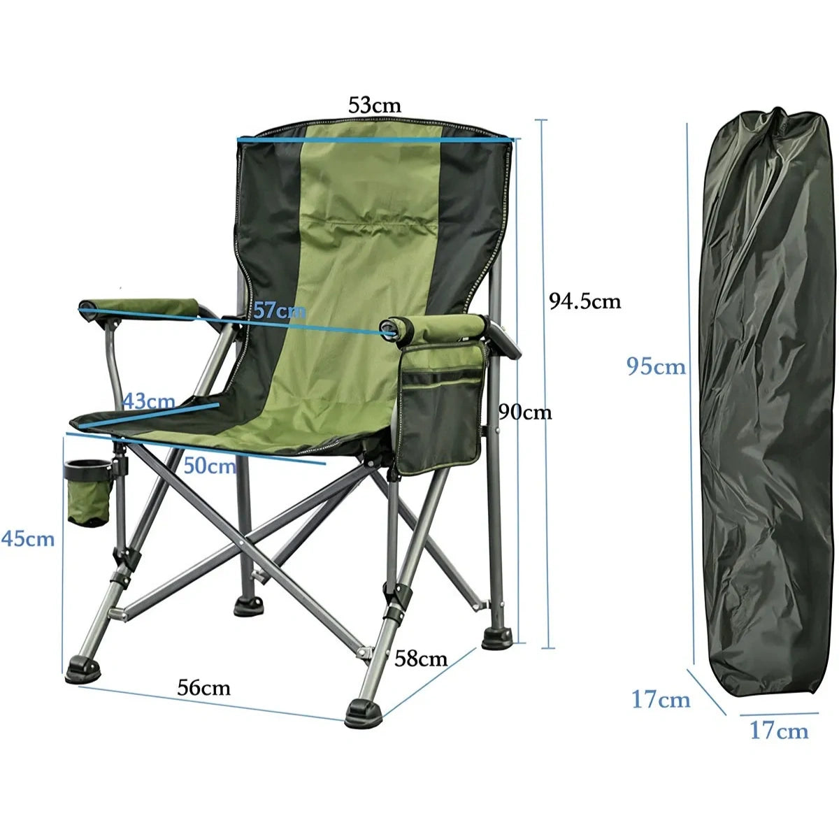 Silla Plegable Camping Oxford 600D