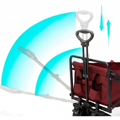 Carro plegable Playa y Camping (4 ruedas - 120 kg)