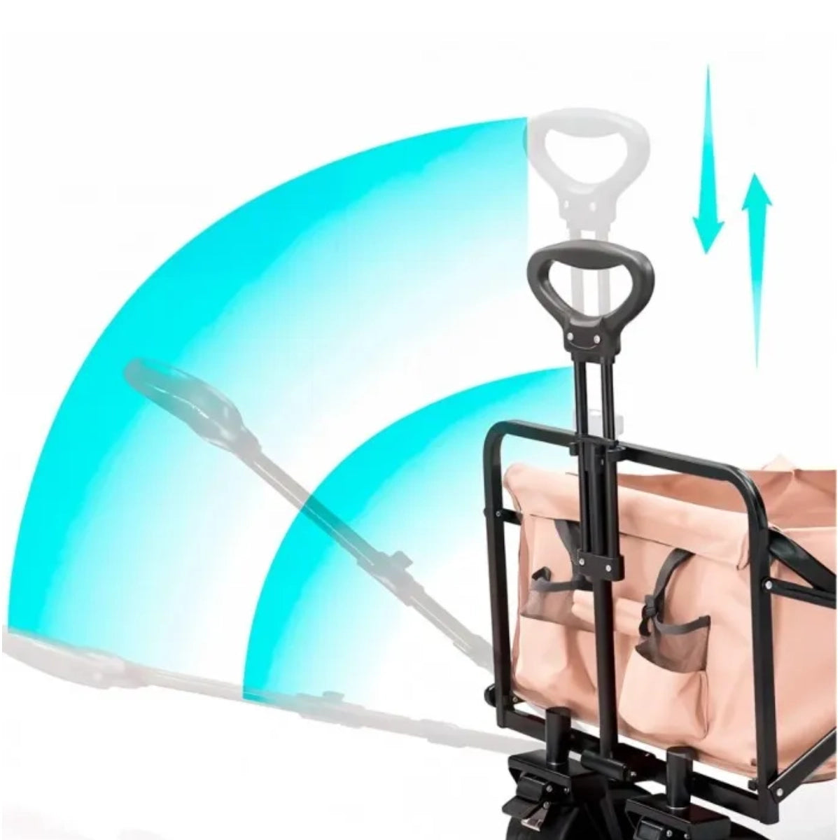 Carro plegable Playa y Camping (4 ruedas - 120 kg)