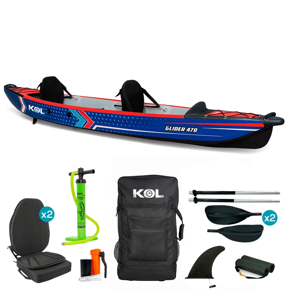 Glider 470 Kayak Doble Drop Stitch