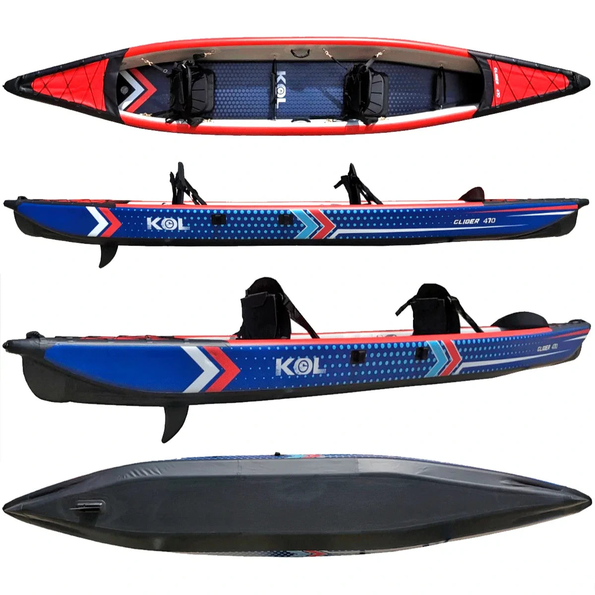 Glider 470 Kayak Doble Drop Stitch
