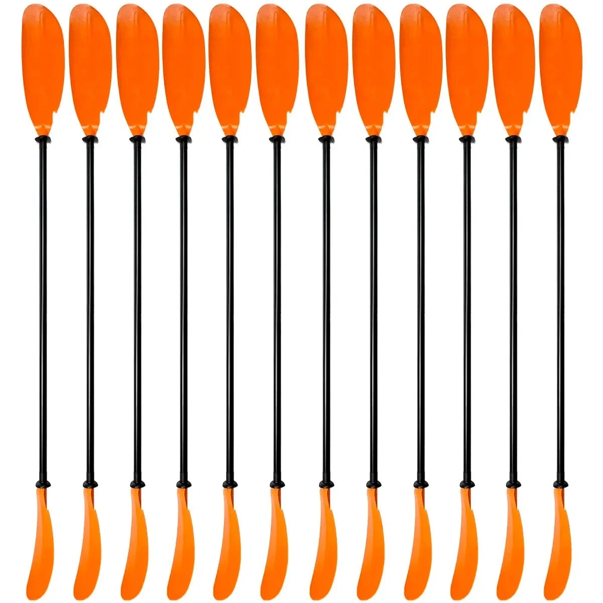 Pack 12 Remos Kayak 1 pieza Aluminio Naranja