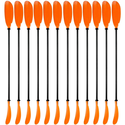 Pack 12 Remos Kayak 1 pieza Aluminio Naranja