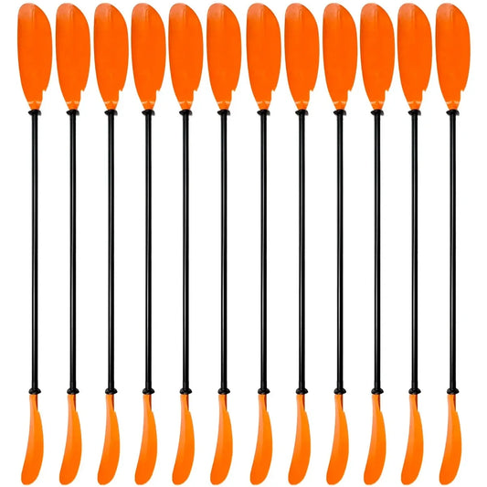 Pack 12 Remos Kayak 1 pieza Aluminio Naranja
