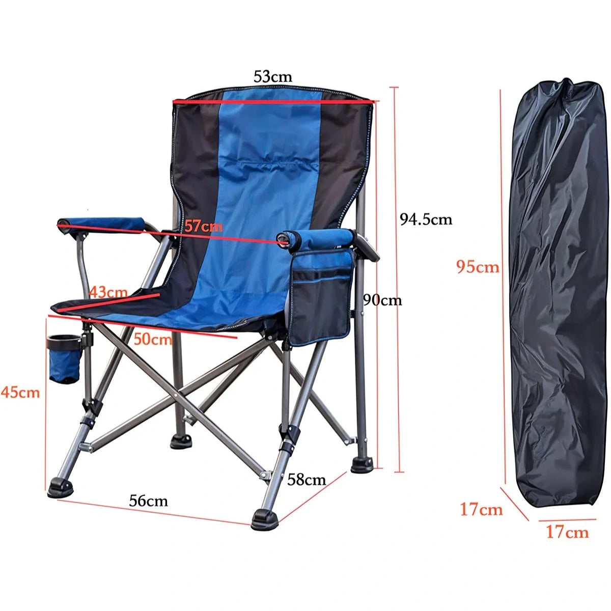 Silla Plegable Camping Oxford 600D