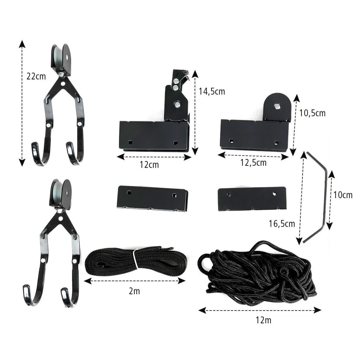 Soporte o sistema de poleas techo para Kayak