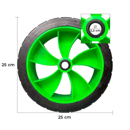 Carro kayak autovaciable ruedas anchas CKA08