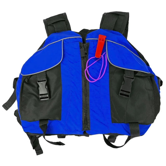 Chaleco salvavidas pecho con silbato y bolsillos KOL OUTDOOR
