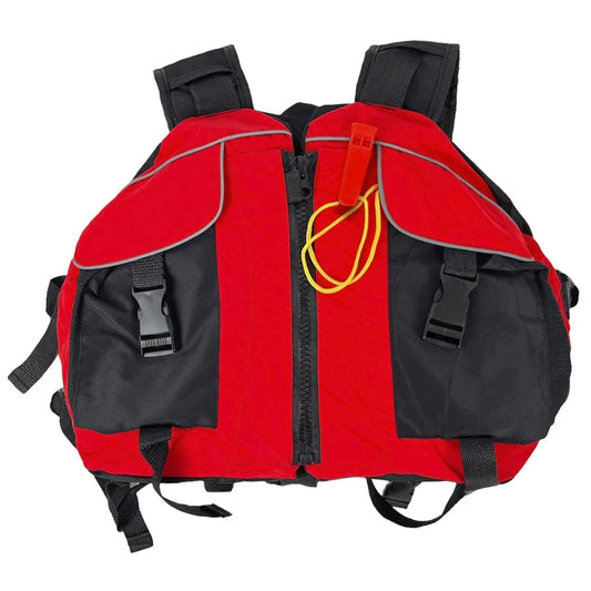 Chaleco salvavidas pecho con silbato y bolsillos KOL OUTDOOR