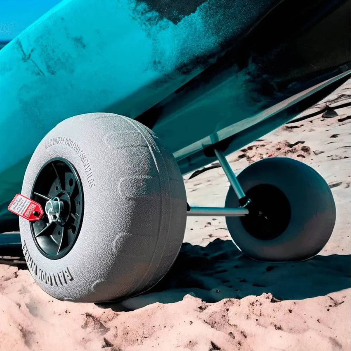 Carro Kayak autovaciable ruedas globo 12" CKA06
