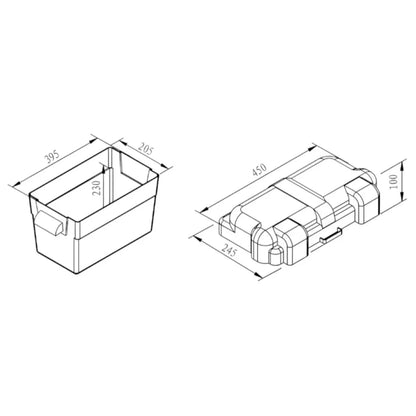 Caja Batería Basic Big 39,5x20,5x23 cm