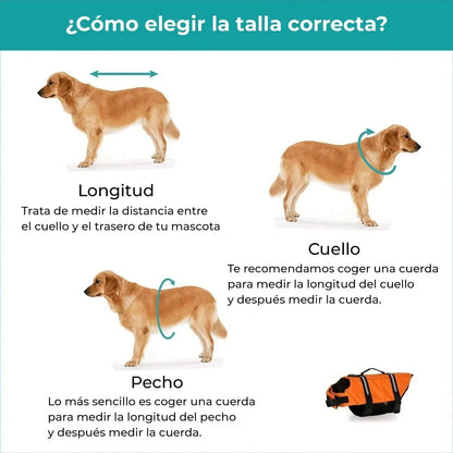 Chaleco Salvavidas Aquadog para perro