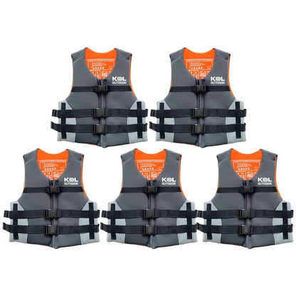 5 Chalecos Salvavidas de Neopreno Kol Outdoor 50N (XL) - Pack Empresas