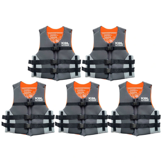 5 Chalecos Salvavidas de Neopreno Kol Outdoor 50N (XL) - Pack Empresas