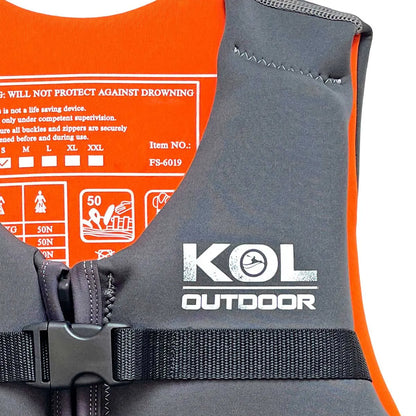 5 Chalecos Salvavidas de Neopreno Kol Outdoor 50N (XL) - Pack Empresas