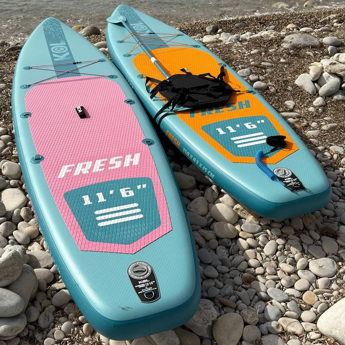Paddle Surf Hinchable Kol Outdoor FRESH 11' 6" - Full Pack Blue/Orange