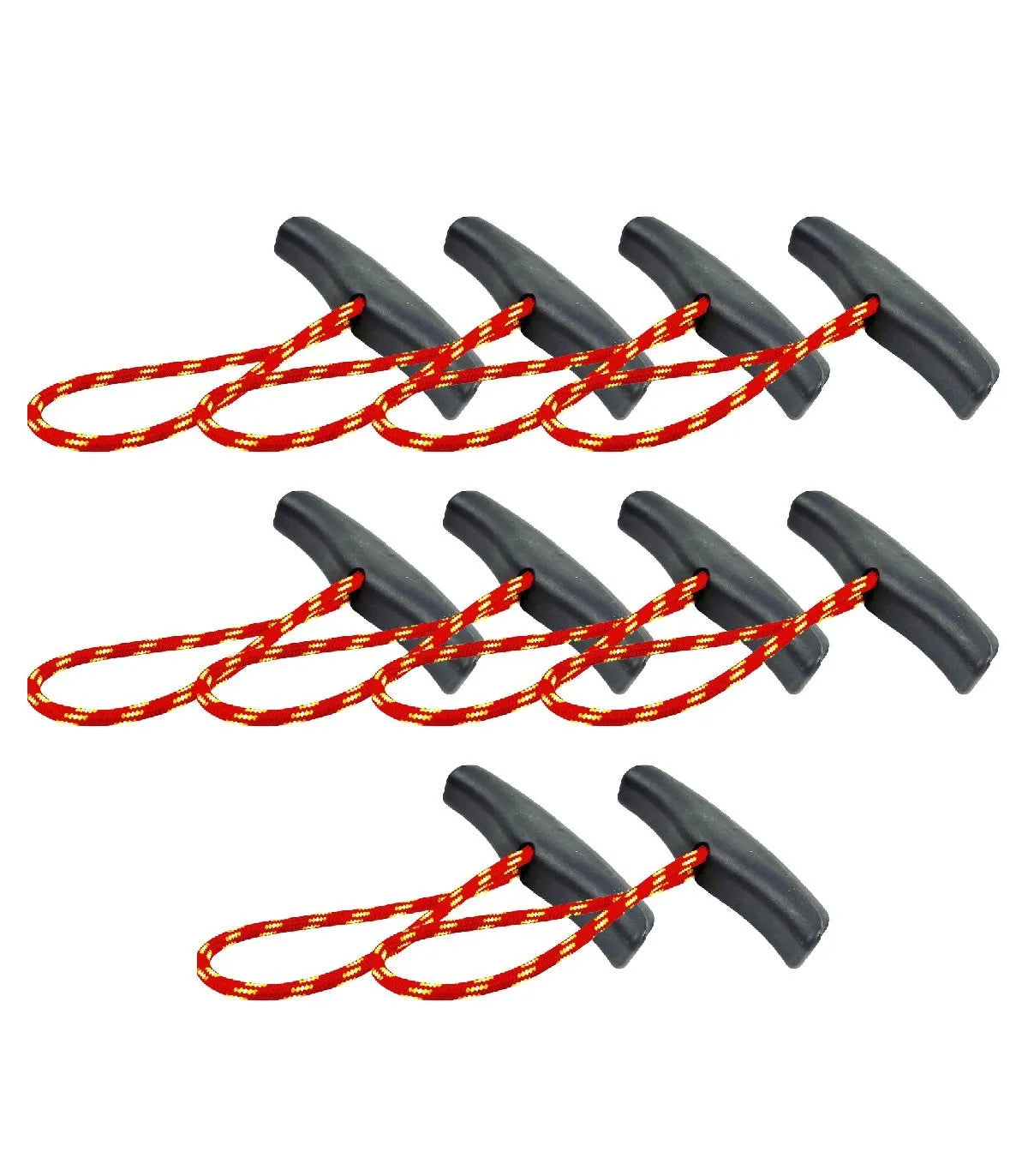 Pack 10 Asas de sujeción para Kayak (sin base). Asa de Proa y Popa con cuerda de Poliamida de 4mm