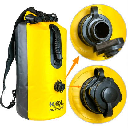 Bolsa estanca y boya 30L Kol Outdoor para snorkel