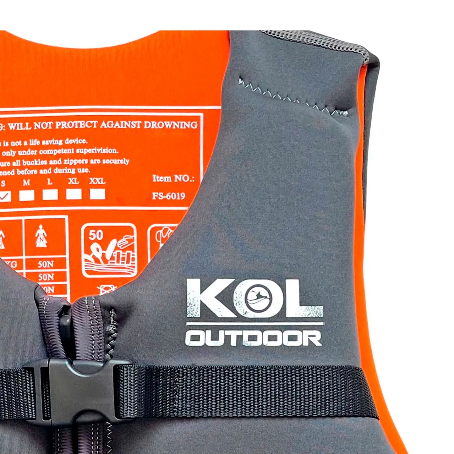 Chaleco salvavidas de neopreno 50N Kol Outdoor para actividades acuáticas