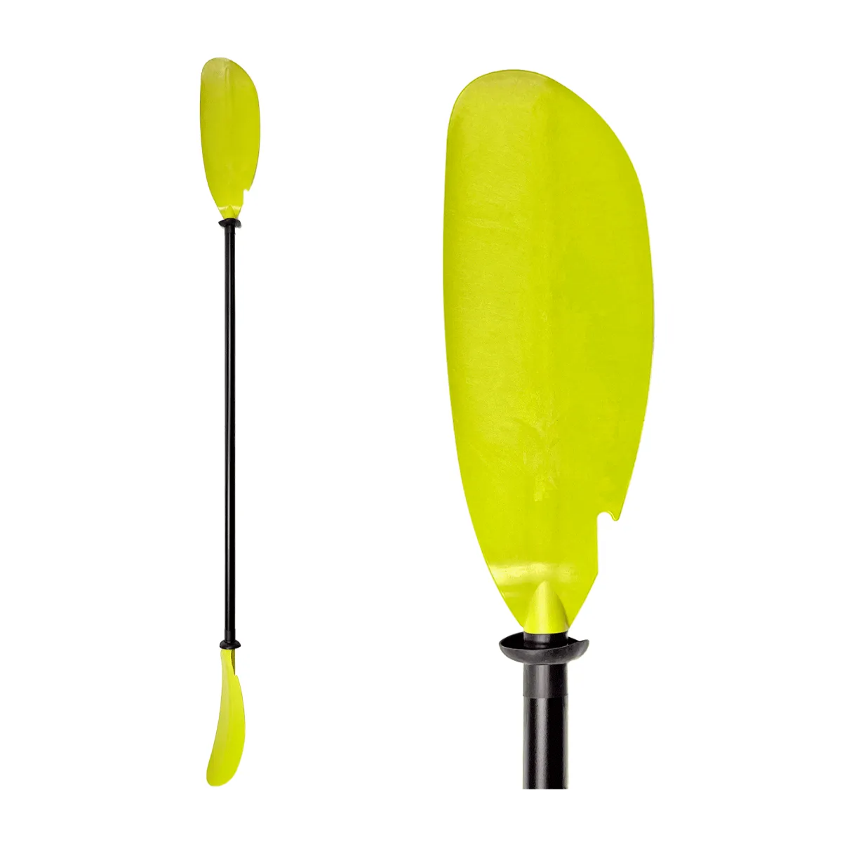 Pack 12 Remos Kayak 1 pieza Aluminio Naranja