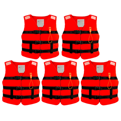 5 Chalecos Rojos Pack Empresas