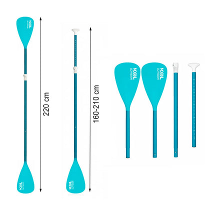 Pack 5 Palas Doble Uso Paddle Surf y Kayak