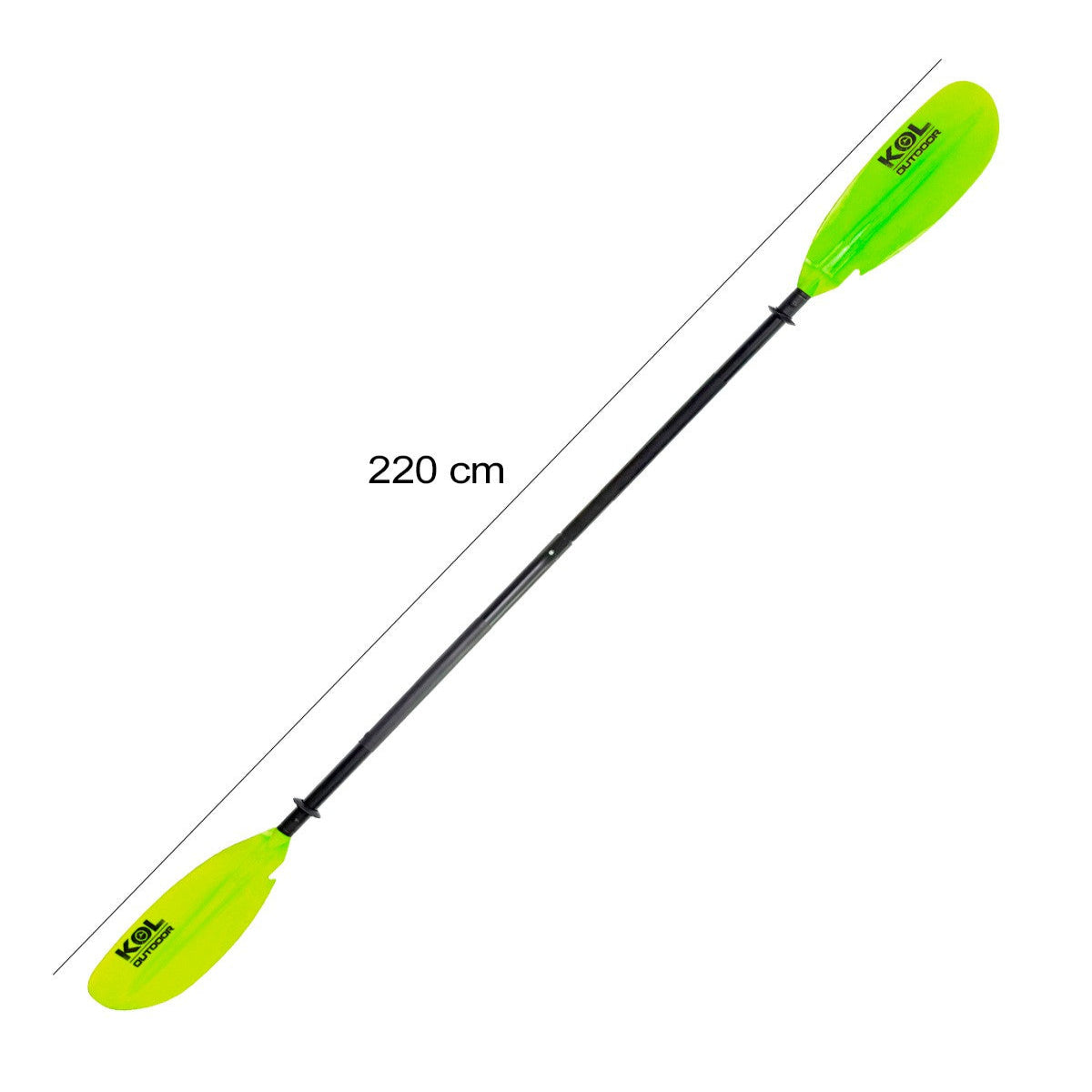 Pack 2 Remos Kayak Aluminio 2 piezas desmontable Kol Outdoor